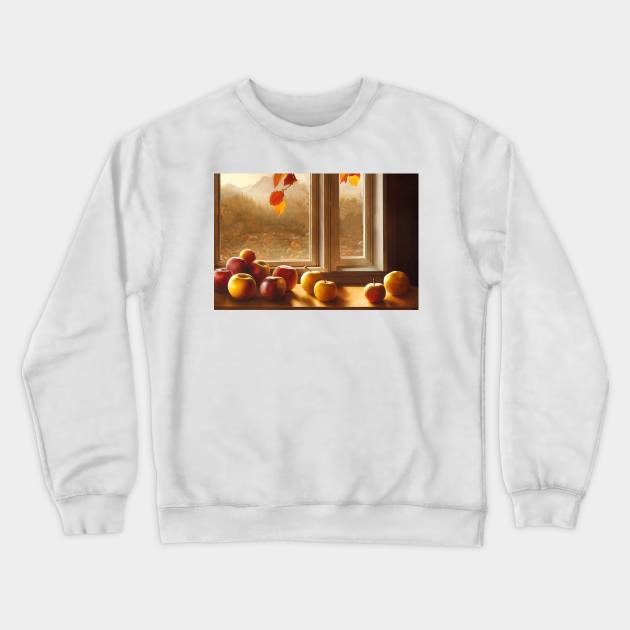 Freshly harvested apples at autumn Crewneck Sweatshirt by DyeruArt